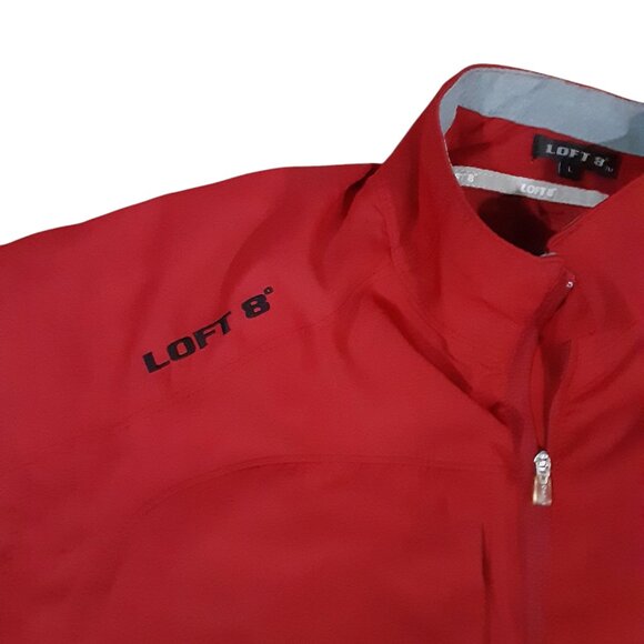 Loft 8 Golf Jacket Women Size Large Bridgewater Country Club Logo 1/4 Zip - Picture 2 of 4